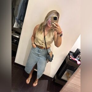 Women's Blue Denim Skirt